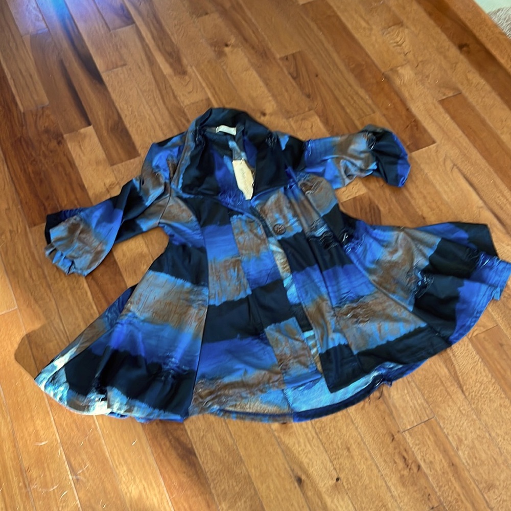 Blue multi tunic/coat